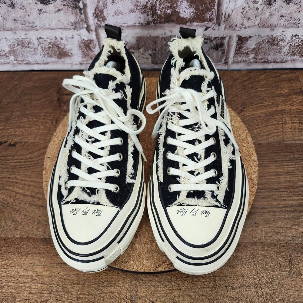 Vessel G.O.P. Low Top Black Sneakers Unisex Size M10.5 W12.5 *Pre-Owned* - Picture 3 of 16